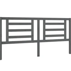 Vidaxl Tête de lit Gris 186x4x100 cm Bois de pin massif 818837* Tête De Lit