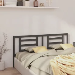 Vidaxl Tête de lit Gris 186x4x100 cm Bois de pin massif 818837* Tête De Lit