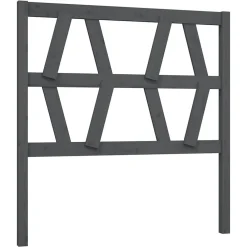 Tête de lit Gris 81x4x100 cm Bois massif de pin 818597>Vidaxl Sale