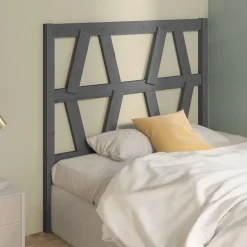 Tête de lit Gris 81x4x100 cm Bois massif de pin 818597><noscript><img width=
