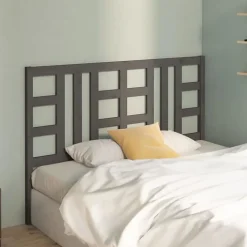 Vidaxl Tête de lit Gris 166x4x100 cm Bois massif de pin 817852* Tête De Lit
