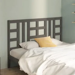 Vidaxl Tête de lit Gris 166x4x100 cm Bois massif de pin 817852* Tête De Lit