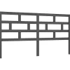 Tête de lit Gris 186x4x100 cm Bois massif de pin>Vidaxl