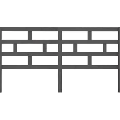 Tête de lit Gris 186x4x100 cm Bois massif de pin><noscript><img width=