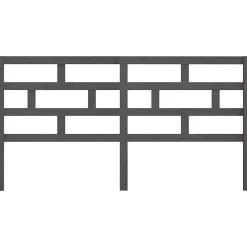 Tête de lit Gris 186x4x100 cm Bois massif de pin><noscript><img width=
