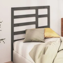 Vidaxl Tête de lit Gris 81x4x104 cm Bois massif de pin 818117* Tête De Lit