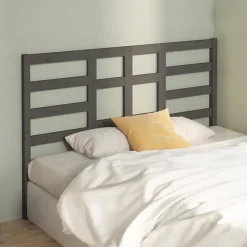 Tête de lit Gris 156x4x104 cm Bois massif de pin 818147><noscript><img width=