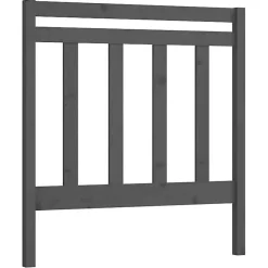 Tête de lit Gris 96x4x100 cm Bois massif de pin 817772>Vidaxl