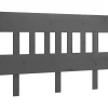 Tête de lit Gris 203,5x3x81 cm Bois massif de pin 819142>Vidaxl