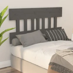 Tête de lit Gris 203,5x3x81 cm Bois massif de pin 819142><noscript><img width=