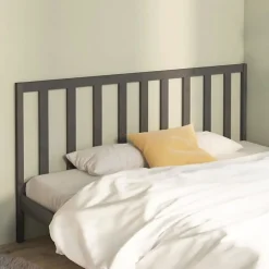Tête de lit Gris 186x4x100 cm Bois massif de pin 817757>Vidaxl Clearance