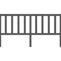 Tête de lit Gris 186x4x100 cm Bois massif de pin 817757><noscript><img width=