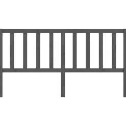 Tête de lit Gris 186x4x100 cm Bois massif de pin 817757><noscript><img width=