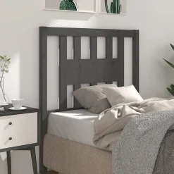 Tête de lit Gris 106x4x100 cm Bois massif de pin 818657><noscript><img width=