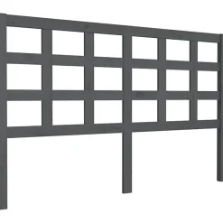 Vidaxl Tête de lit Gris 156x4x100 cm Bois massif de pin 817897* Tête De Lit