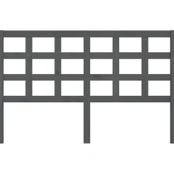 Vidaxl Tête de lit Gris 156x4x100 cm Bois massif de pin 817897* Tête De Lit