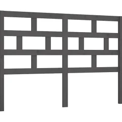 Vidaxl Tête de lit Gris, 166x4x100 cm Bois massif de pin* Tête De Lit