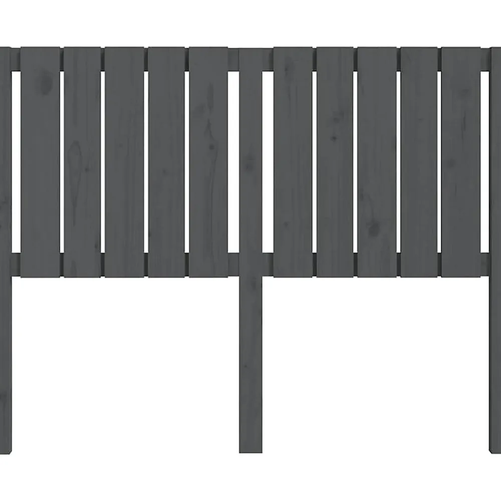Tête de lit Gris 125,5x4x100 cm Bois massif de pin 818862>Vidaxl Clearance