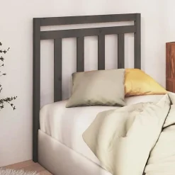 Tête de lit Gris 106x4x100 cm Bois massif de pin 817777><noscript><img width=