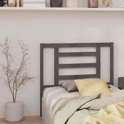 Tête de lit Gris 96x4x100 cm Bois massif de pin 818802><noscript><img width=