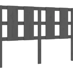 Vidaxl Tête de lit Gris 125,5x4x100 cm Bois massif de pin 817982* Tête De Lit