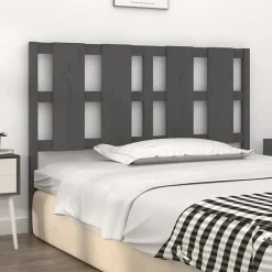 Vidaxl Tête de lit Gris 125,5x4x100 cm Bois massif de pin 817982* Tête De Lit