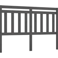 Vidaxl Tête de lit Gris 126x4x100 cm Bois massif de pin 814086* Tête De Lit