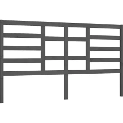 Tête de lit Gris 186x4x104 cm Bois massif de pin 818157>Vidaxl