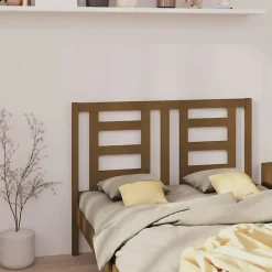 Vidaxl Tête de lit Marron miel 141x4x100 cm Bois massif de pin 818818* Tête De Lit