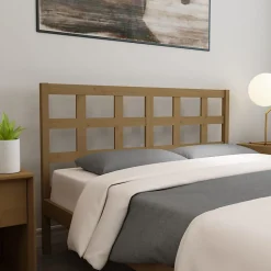 Tête de lit Marron miel 156x4x100 cm Bois massif de pin 817898><noscript><img width=