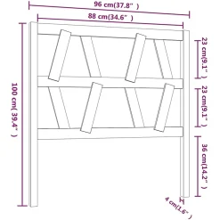 Vidaxl Tête de lit Marron miel 96x4x100 cm Bois massif de pin 818603* Tête De Lit