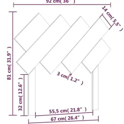 Vidaxl Tête de lit Marron miel 92x3x81 cm Bois massif de pin 819203* Tête De Lit