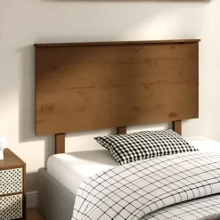 Vidaxl Tête de lit Marron miel 124x6x82,5 cm Bois massif de pin 819163* Tête De Lit