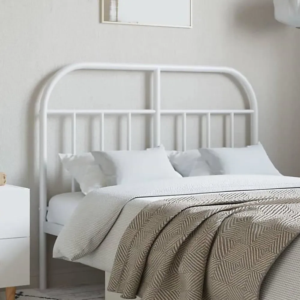 Vidaxl Tête de lit métal blanc 120 cm 353715* Tête De Lit