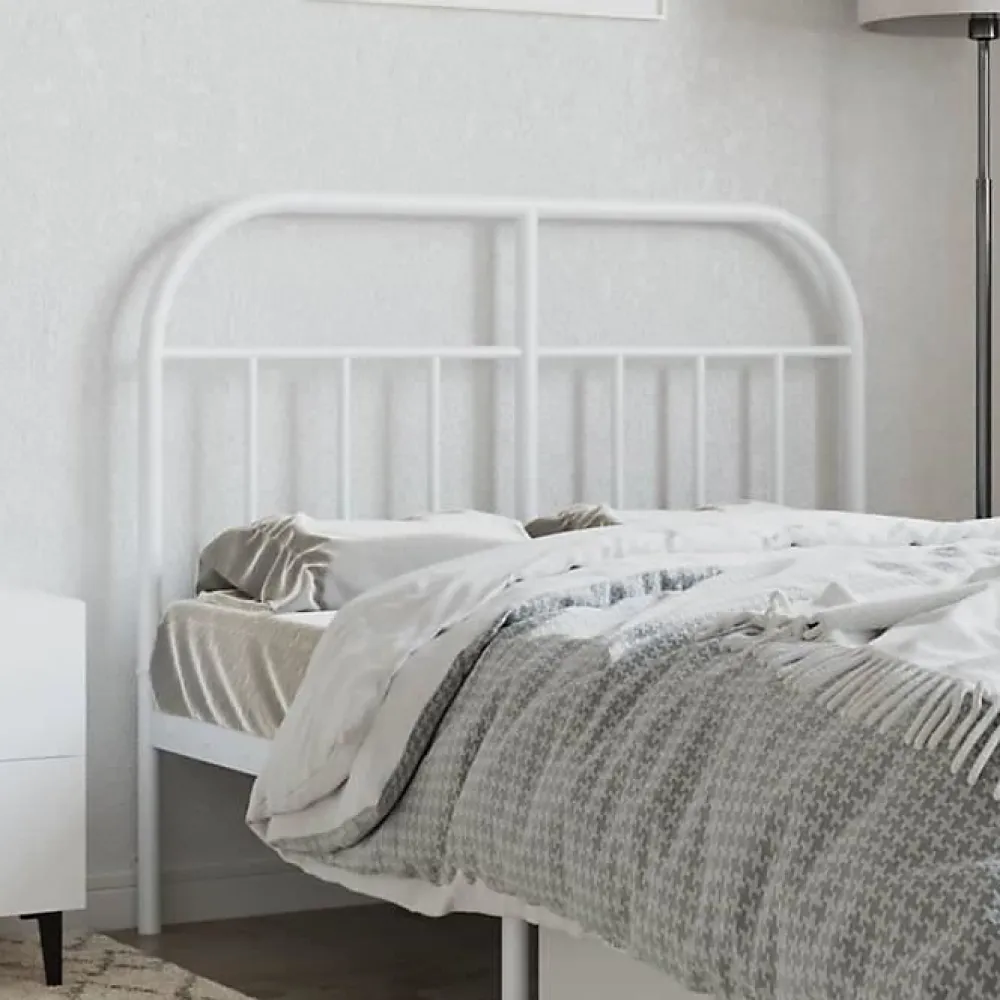 Vidaxl Tête de lit métal blanc 120 cm 353715* Tête De Lit