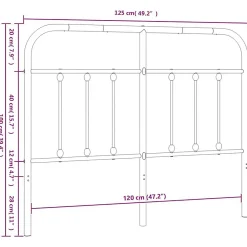 Tête de lit métal blanc 120 cm 352658><noscript><img width=