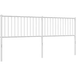 Vidaxl Tête de lit métal blanc 193 cm 350968* Tête De Lit