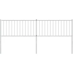Vidaxl Tête de lit métal blanc 193 cm 350968* Tête De Lit