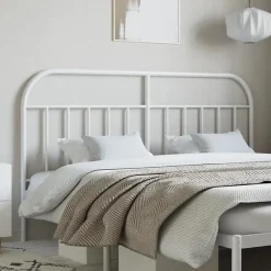 Vidaxl Tête de lit métal blanc 180 cm 353720* Tête De Lit