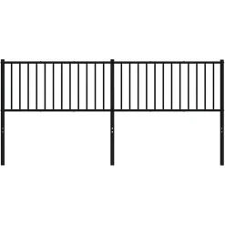 Tête de lit métal noir 193 cm 350901><noscript><img width=