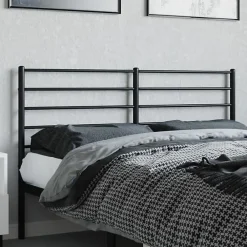 Tête de lit métal noir 135 cm 352351><noscript><img width=