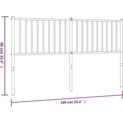 Vidaxl Tête de lit métal noir 160 cm 350899* Tête De Lit