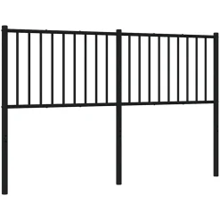 Vidaxl Tête de lit métal noir 160 cm 350899* Tête De Lit