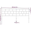 Vidaxl Tête de lit métal noir 193 cm 355696* Tête De Lit