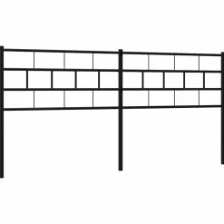 Vidaxl Tête de lit métal noir 193 cm 355696* Tête De Lit