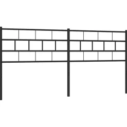 Vidaxl Tête de lit métal noir 193 cm 355696* Tête De Lit