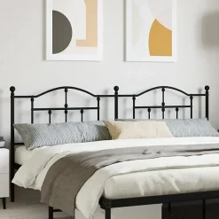 Vidaxl Tête de lit métal noir 200 cm 353477* Tête De Lit