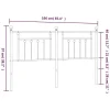 Vidaxl Tête de lit métal noir 160 cm 353572* Tête De Lit