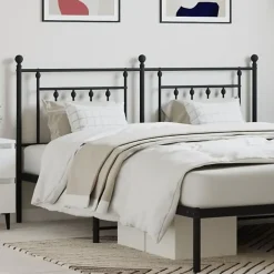 Vidaxl Tête de lit métal noir 160 cm 353572* Tête De Lit