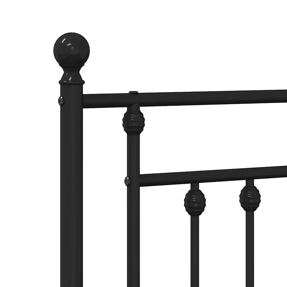 Vidaxl Tête de lit métal noir 160 cm 353572* Tête De Lit